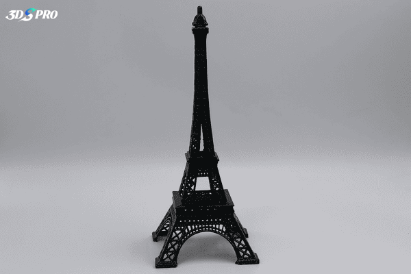 Metal 3D Printed Eiffel Tower: Tested with Modified Details and Electroplating