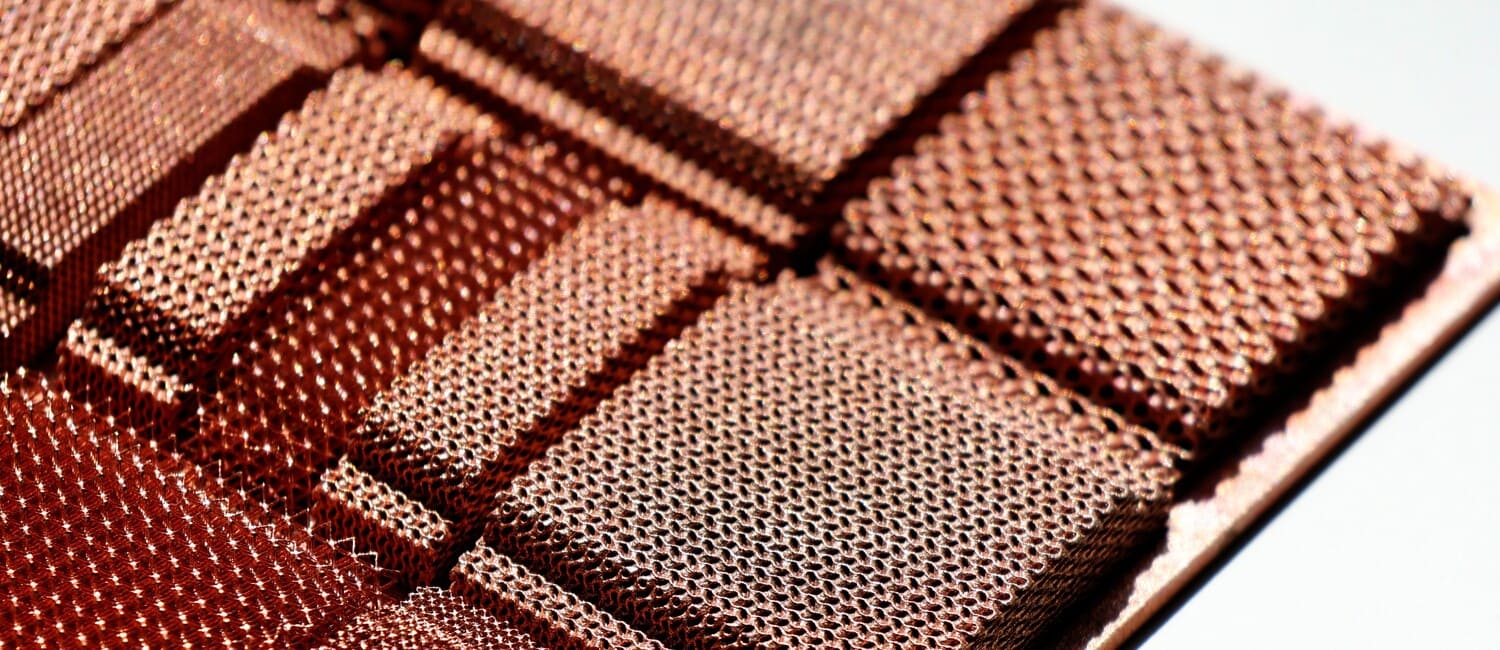 3d printed copper with a flake-like microstructure
