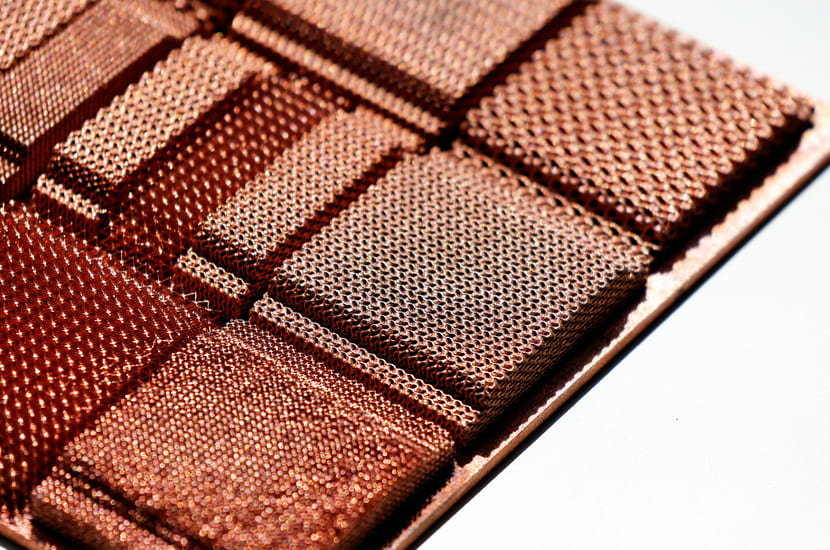 3d printed copper with a flake-like microstructure