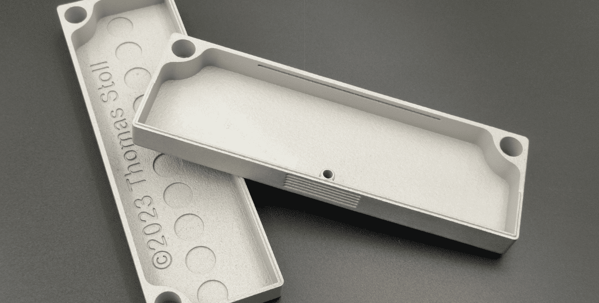 Metal 3D printed titanium box