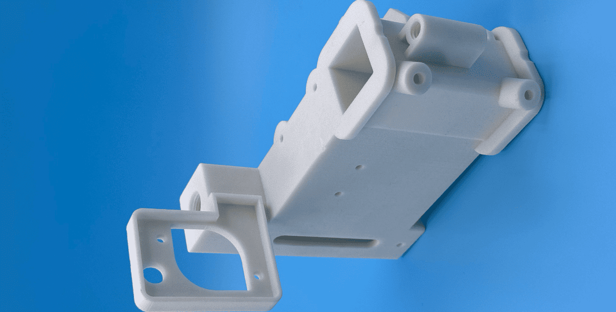 SLS 3D printed glass-filled nylon part