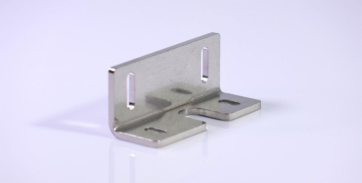 sheet metal fabricated slotted bracket