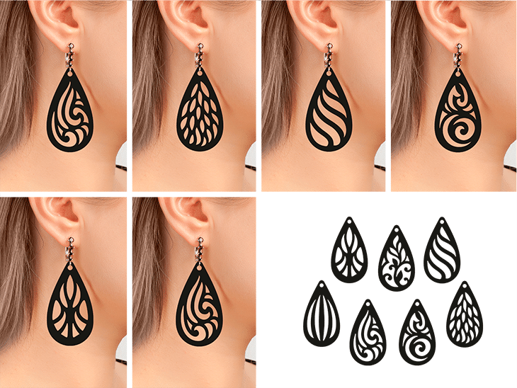 3d printed earrings