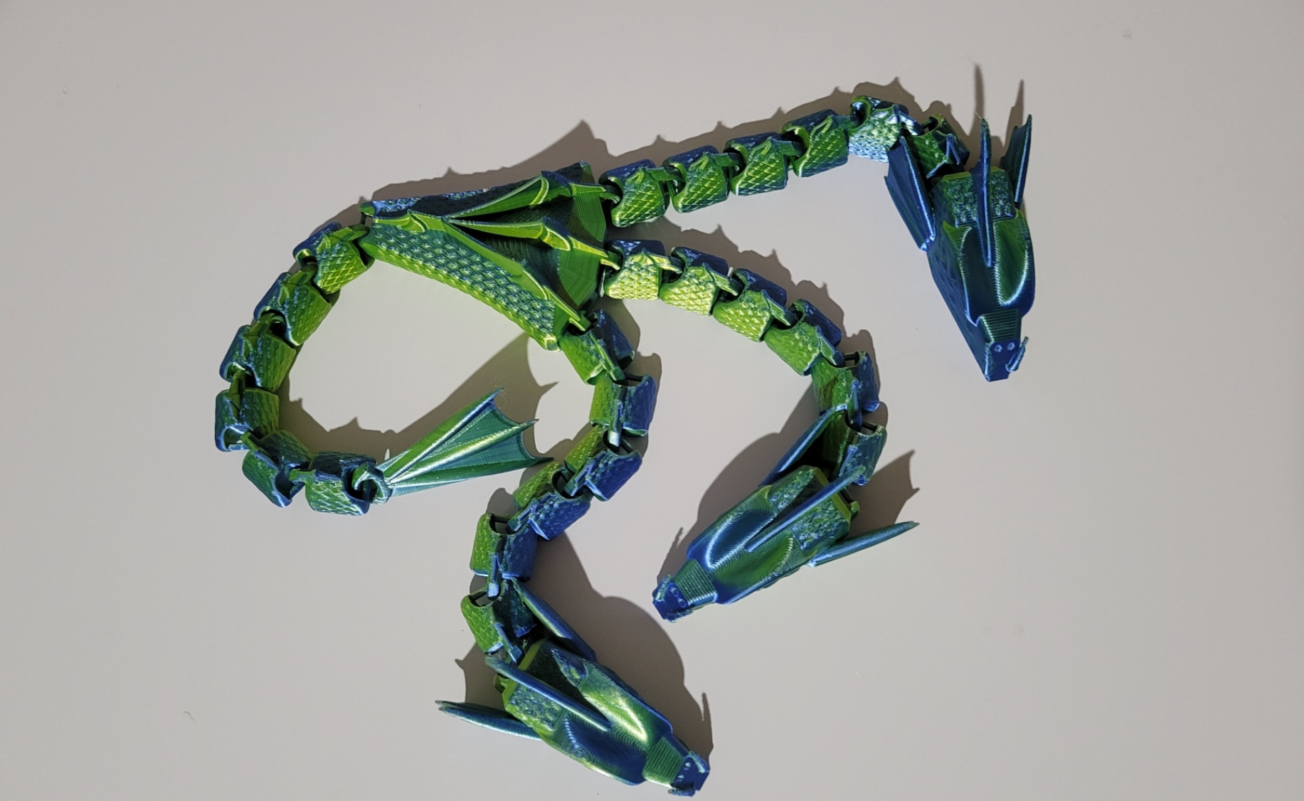 3D-printed Articulated Dragon-Credit from rextruction