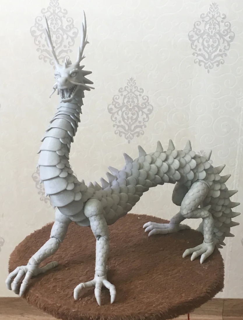 3D-printed Articulated Dragon-Credit from 7Fish