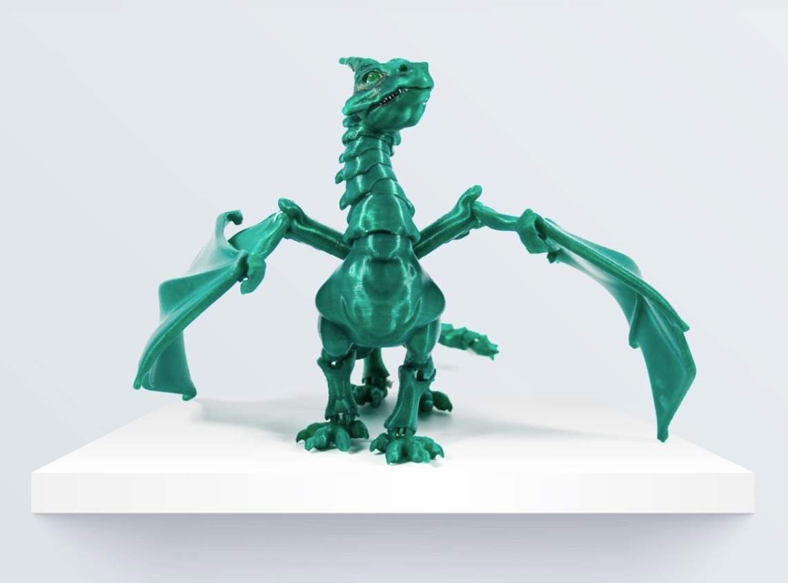 3D-printed Articulated Dragon-Credit from BQ_3D