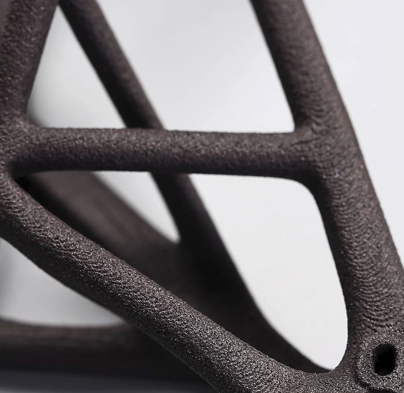 3DSPRO MJF 3D-printed Part-Nylon PA 12 Black Details