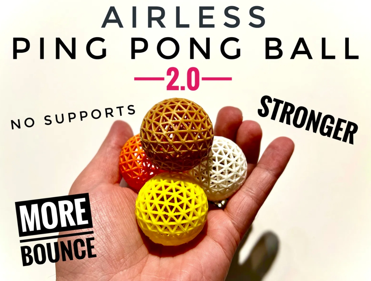 3D-printed Ping Pong Ball