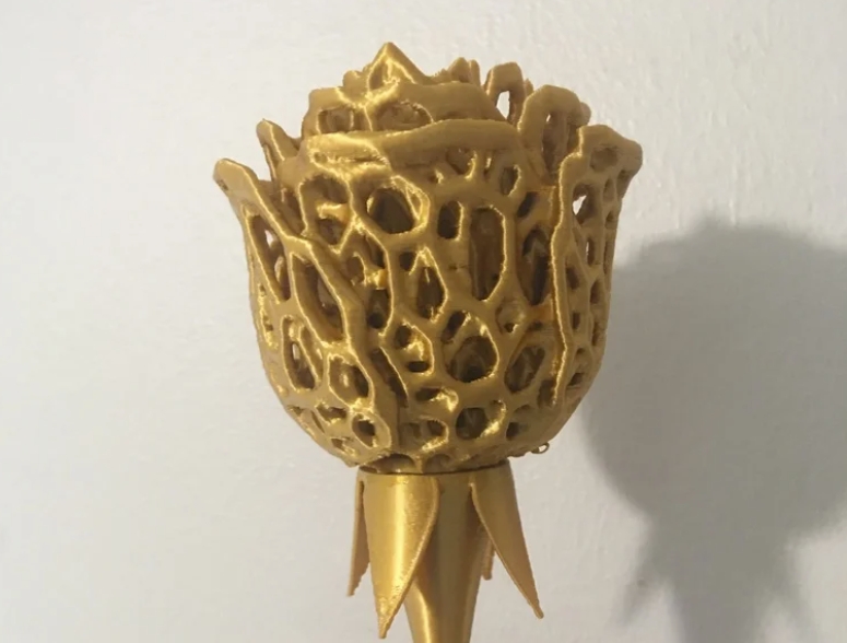 3D-printed Mother's Day Bouquet-Voronoi Rose
