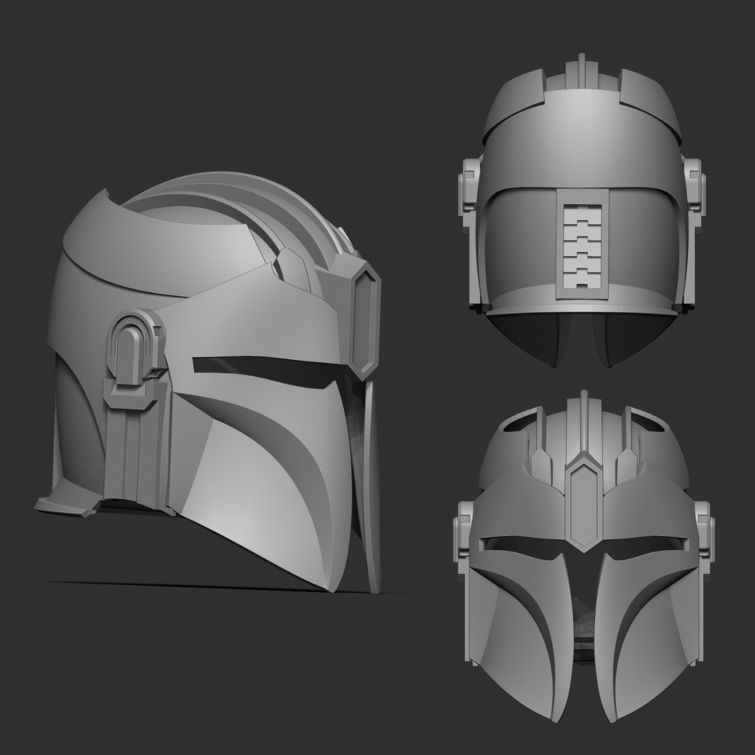 3D Print Star Wars Helmet-Mandalorian Helmet