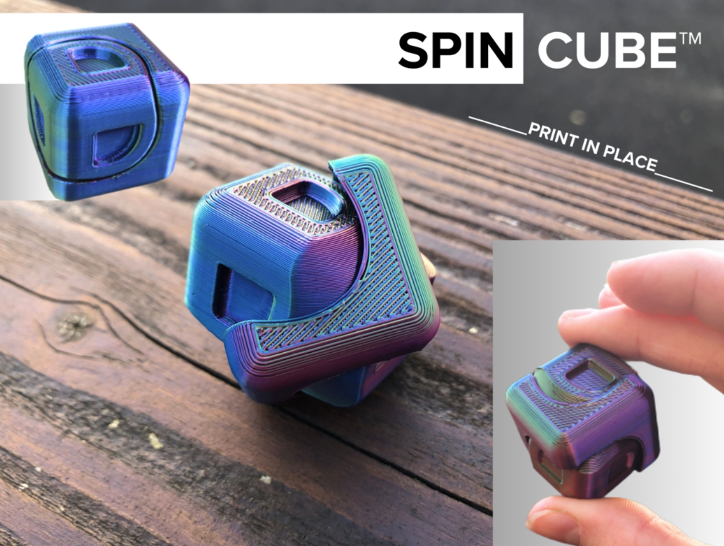 Print-in-Place Spin Cube