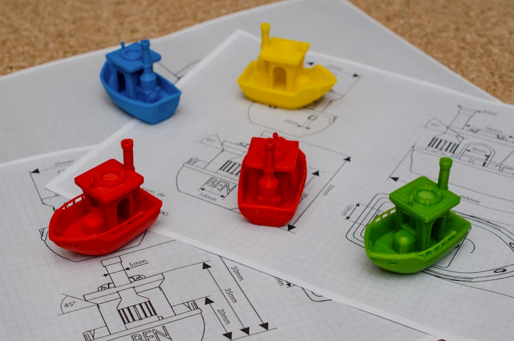 3D Printed Benchy Boat