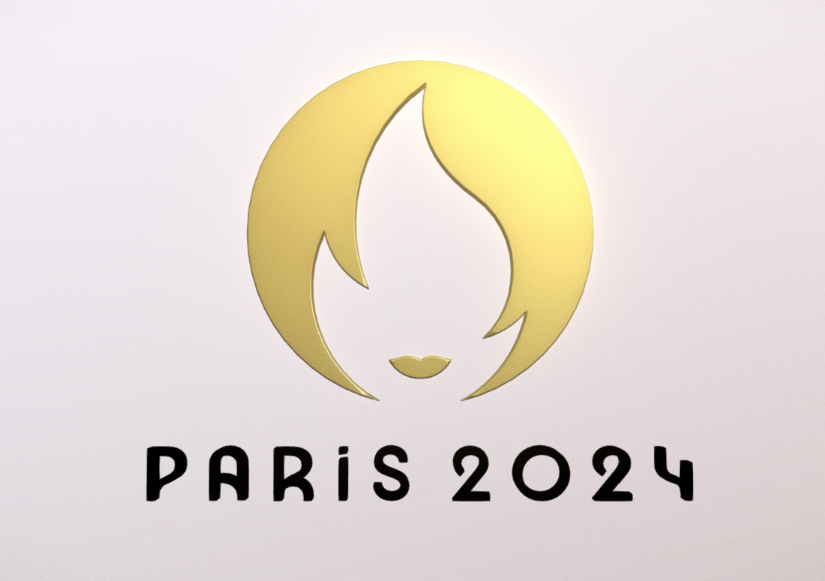 The Paris 2024 Games Logo Marianne 3D Model