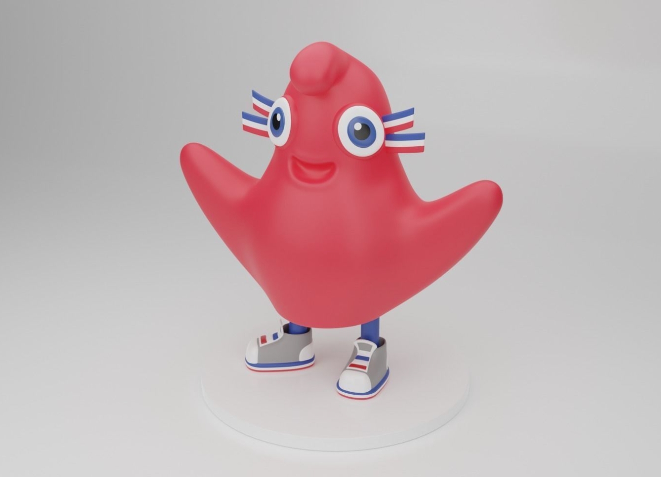 2024 Paris Olympics Mascot 3D Model