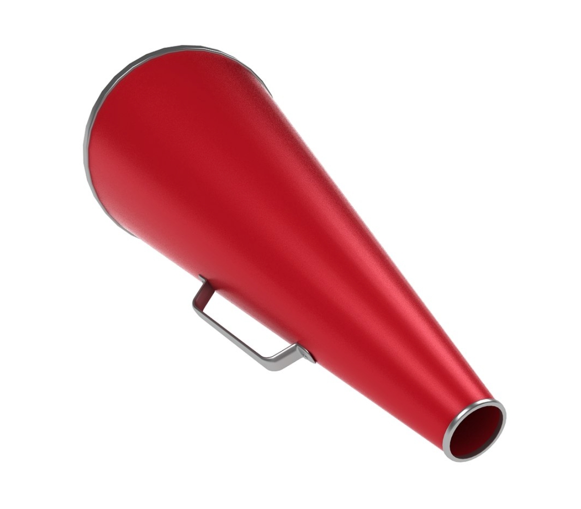 Cheerleader Megaphone 3D Model