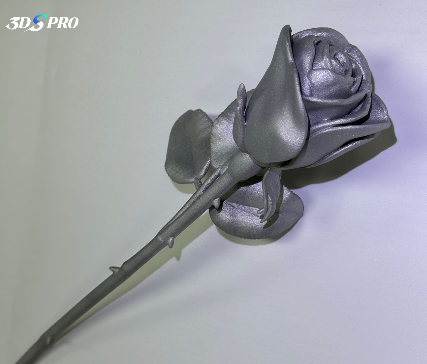 3d printed rose_metal 3d printed