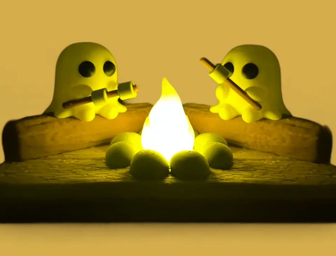 halloween 3d prints_ghostly campfire