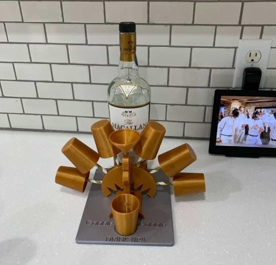 3d printed thanksgiving shot dispenser